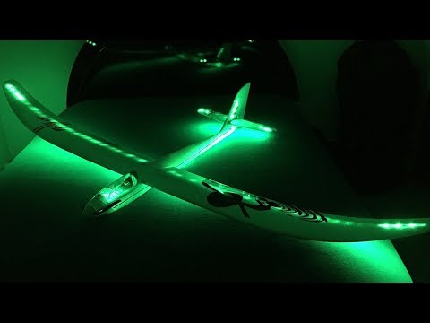 E-flite Night Radian RC Glider - Flite Test 2M Glow In The Dark Powered Sailplane Unboxing & Review - UCJ5YzMVKEcFBUk1llIAqK3A
