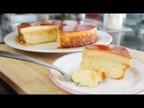 Caramel Custard Cake Recipe คัสตาร์ดเค้ก - Hot Thai Kitchen - UC27C_HWo-UmKkdWGsRJZ8EA