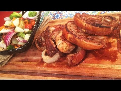 Porchetta rellena de carré de cerdo con salteado de vegetales - UCb8W2JPNwMtV4xA0LFb3LUw