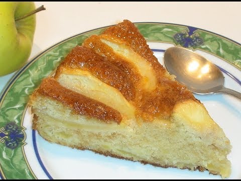 Receta Tarta de bizcocho con manzana - Recetas de cocina, paso a paso, tutorial - UC5ONfXPjWgqElh0NZaRJ1tg