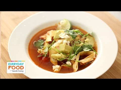 Spicy Tortilla Chicken Soup - Everyday Food with Sarah Carey - UCl0kP-Cfe-GGic7Ilnk-u_Q