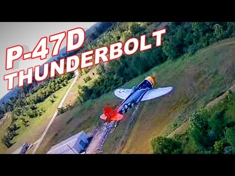 P-47D Thunderbolt Large Scale Gas RC Warbird Plane FPV Chase Footage & CRASH - TheRcSaylors - UCYWhRC3xtD_acDIZdr53huA