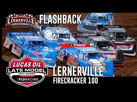 Lucas Oil Late Model Dirt Series | Flashback - Friday - 18th Annual #Firecracker100 | Lernerville - dirt track racing video image
