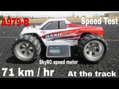 Wltoys A979-B  71km /hr Speed Test  at the track - UCAb65iSPBDpsO04dgbE-UxA