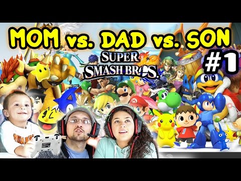 Lets Play Super Smash Bros 4 WiiU - Mom vs. Dad vs. Chase (BATTLE MODE FINALLY!) (Amiibo) - UCC-RHF_77zQdKcA75hr5oTQ