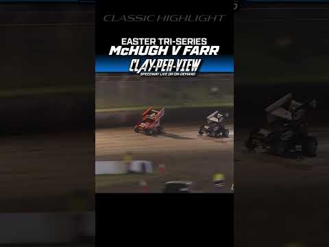 CLASSIC HIGHLIGHT | Farr vs. McHugh at EASTER TRAIL!  #dirttrackracing - dirt track racing video image