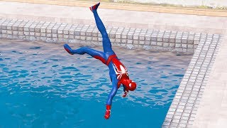 GTA 5 Water Ragdolls SPIDERMAN Jumper Falls Compilation Ep 1