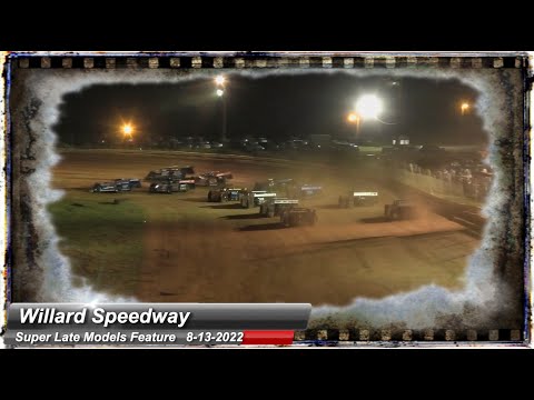 Willard Speedway - Super Late Model Feature - 8/13/2022 - dirt track racing video image