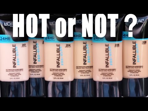 DRUGSTORE PRO GLOW FOUNDATION | Hot or Not - Tati (GlamLifeGuru) - UC4qk9TtGhBKCkoWz5qGJcGg