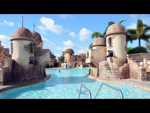 Disney's Caribbean Beach Resort Feature Pool Tour - Fuentes del Morro, Walt Disney World - UCe-gHr2O_LP7t0YJYHZQZlg