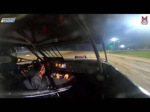 #127 Jay Barnett - Pure Stock - 5-4-2024 Springfield Raceway - In Car Camera - dirt track racing video image