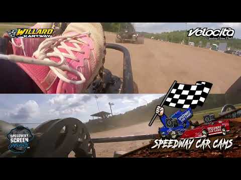 #13 Allyssa Elliott - Light Predator - 6-7-26 Willard Kartway - In-Kart Camera - dirt track racing video image