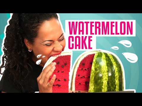 How To Make A WATERMELON out of Pink Velvet CAKE | Yolanda Gampp | How To Cake It - UCvM1hVcRJmVWDtATYarC0KA