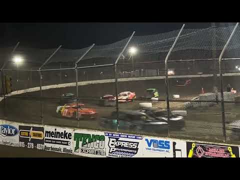 Factory Stock Feature Race (3-3) 7-19-2024 at Kankakee County Speedway - dirt track racing video image