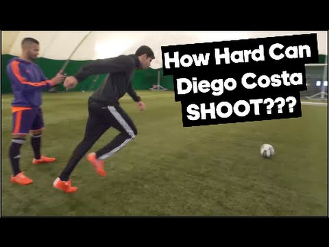Diego Costa's Shot Power Tested with the adidas Smart Ball! - UCKvn9VBLAiLiYL4FFJHri6g