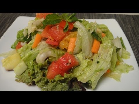 Slimmers Salad in No Oil Dressing - UCmoX4QULJ9MB00xW4coMiOw