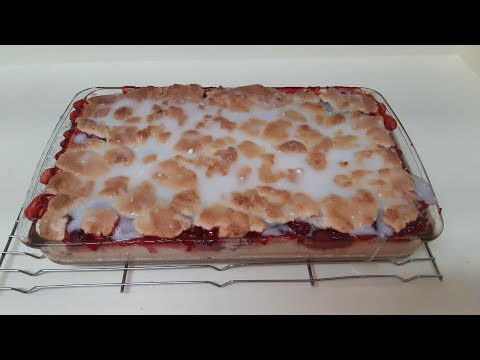 Cherry Bars Recipe - Easy Dessert - Perfect for a Crowd