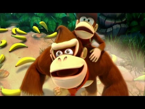 Donkey Kong Country Returns Co-op Walkthrough - World 1 - Jungle (All Collectibles) - UCg_j7kndWLFZEg4yCqUWPCA