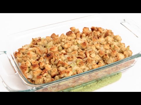 Classic Stuffing Recipe - Laura Vitale - Laura in the Kitchen Episode 843 - UCNbngWUqL2eqRw12yAwcICg