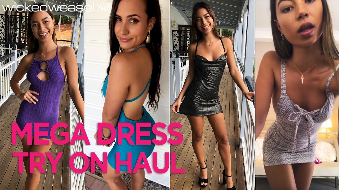 Wicked Weasel Sexy Dress Mega Huge Try On Haul (15 Different Looks!)