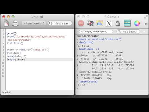 R 2.1 - Loading Data and Working With Data Frames - UC_x5XG1OV2P6uZZ5FSM9Ttw