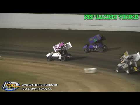 July 6, 2024 Limited Sprints Highlights Grays Harbor Raceway - dirt track racing video image