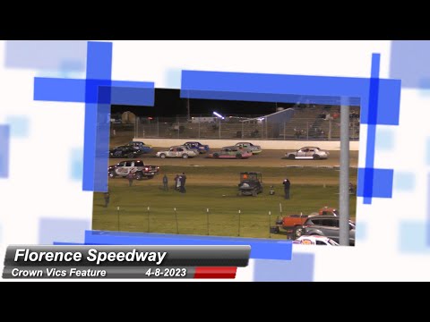 Florence Speedway - Crown Vic Feature - 4/8/2023 - dirt track racing video image