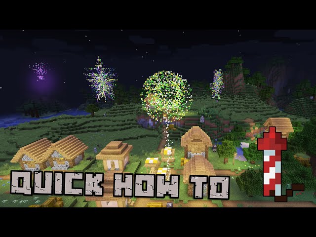How to make Fireworks in Minecraft