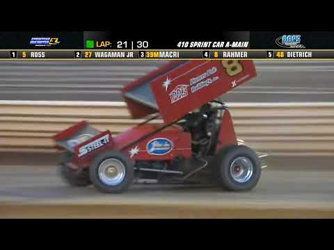 Highlights from the 410 Sprint Car main event at BAPS Motor Speedway on Sunday, April 28th. - dirt track racing video image