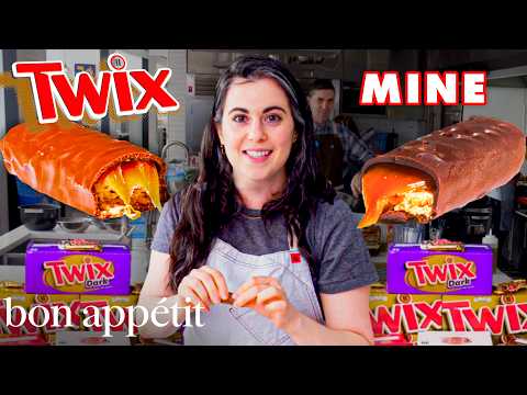 Pastry Chef Attempts to Make Gourmet Twix | Gourmet Makes | Bon Appétit
