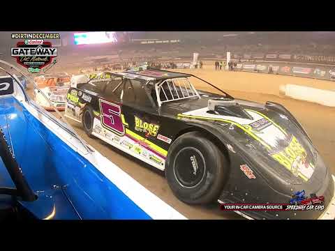 #75 Patrik Daniel - 2022 Gateway Dirt Nationals - Super Late Model - InCar Camera - dirt track racing video image