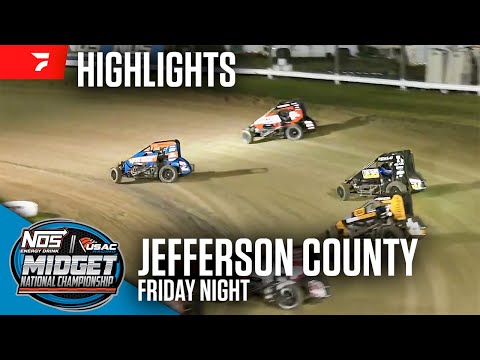 𝑯𝑰𝑮𝑯𝑳𝑰𝑮𝑯𝑻𝑺: USAC NOS Energy Drink National Midgets | Jefferson County Speedway | July 12, 2024 - dirt track racing video image