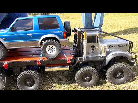 Exhibition SLED PULL Competition - Trail Trucks & Traxxas BL ERevo? "THE JUDGE" | RC ADVENTURES