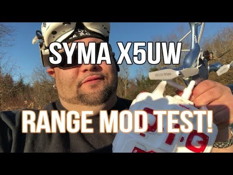 Syma X5UW Range Extention MOD Test With The Syma X8C TX - UCU33TAvzA-wgPMgcrdMVIdg