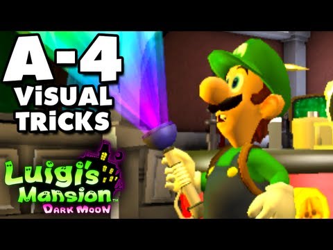 Luigi's Mansion Dark Moon - Gloomy Manor - A-4 Visual Tricks (Nintendo 3DS Gameplay Walkthrough) - UCzNhowpzT4AwyIW7Unk_B5Q