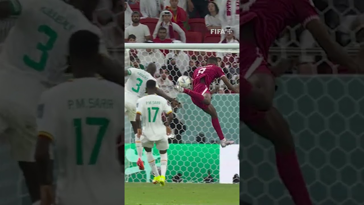 Pinpoint header! Muntari scores for Qatar vs Senegal! #ShortsFIFAWorldCup