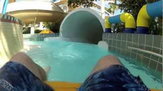 POV - The Blast slide at Wet 'n Wild water park in Orlando, Florida