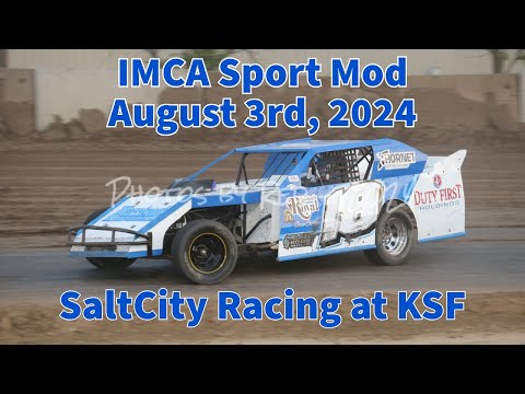 SaltCity Racing at KSF IMCA Sport Mod 08/03/24 #18 Kyle Wiens - dirt track racing video image