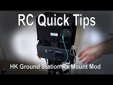 RC Quick Tips: HobbyKing Ground Station Receiver Mount Modification - UCp1vASX-fg959vRc1xowqpw