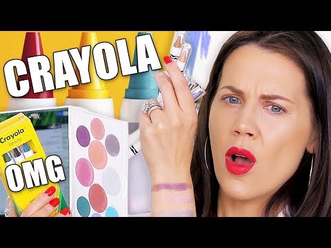 CRAYOLA CRAYONS MAKEUP TESTED ... OMG - UC4qk9TtGhBKCkoWz5qGJcGg