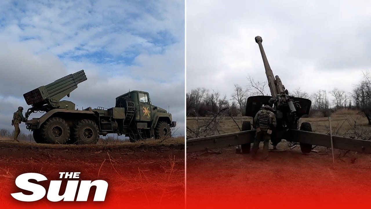Ukrainian artillery carry out intense warfare at Donetsk frontlines