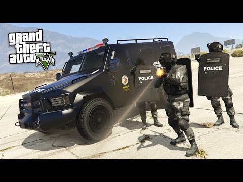 GTA 5 PLAY AS A COP MOD - SWAT w/ RIOT SHIELDS TAKEOVER!! SWAT Police Patrol!! (GTA 5 Mods Gameplay) - UC2wKfjlioOCLP4xQMOWNcgg