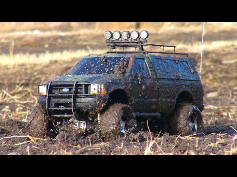 RC ADVENTURES - Mud Bath for a Ford F350 4x4 - Tamiya Highlift with MFC-02 Sound Kit - UCxcjVHL-2o3D6Q9esu05a1Q