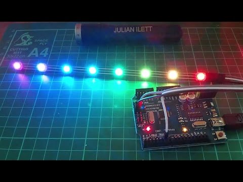 Quick Project: WS2812B RGB Colour LED Pixel String - UCmHvGf00GDuPYG9DZqQKd9A