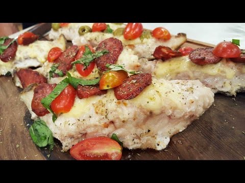 Mero a la parrilla a la pizza con tostones de manzana y papa - UCb8W2JPNwMtV4xA0LFb3LUw