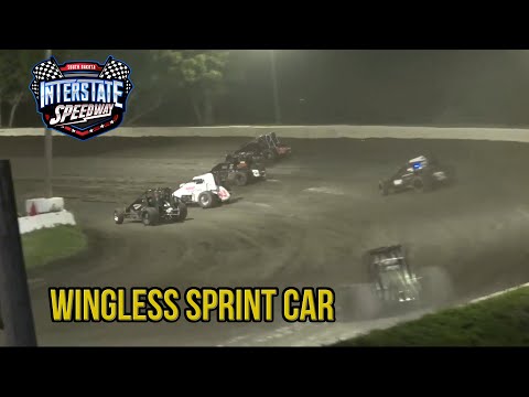Wingless Sprint Car | Interstate Speedway | 7-2-2023 - dirt track racing video image