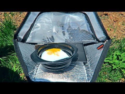 Mini Portable Solar Oven Test