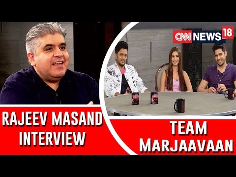 Video - Rajeev Masand INTERVIEWS Team MARJAAVAAN - Riteish Deshmukh, Sidharth Malhotra & Tara Sutaria #Bollywood #India