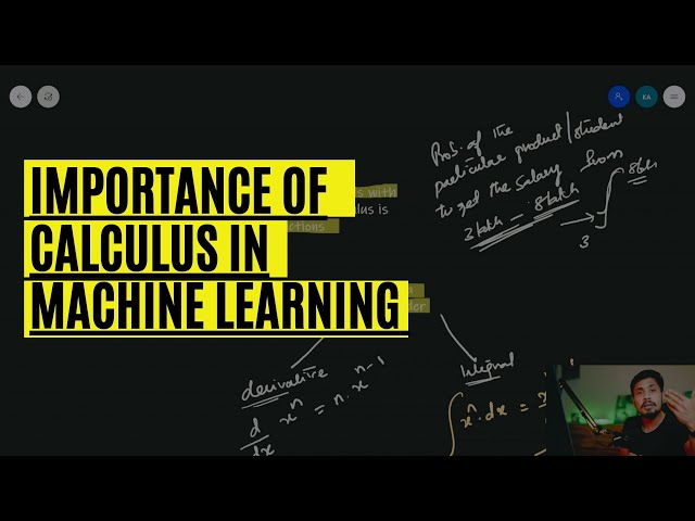 Does Machine Learning Require Calculus?