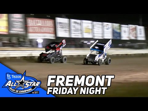 Friday Night THRILLER | 2023 Tezos All Star Sprints at Fremont Speedway - dirt track racing video image